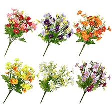 Kesote Fleur Artificielle 6 PCS Bouquet de Fleurs Artificielles Marguerite po...