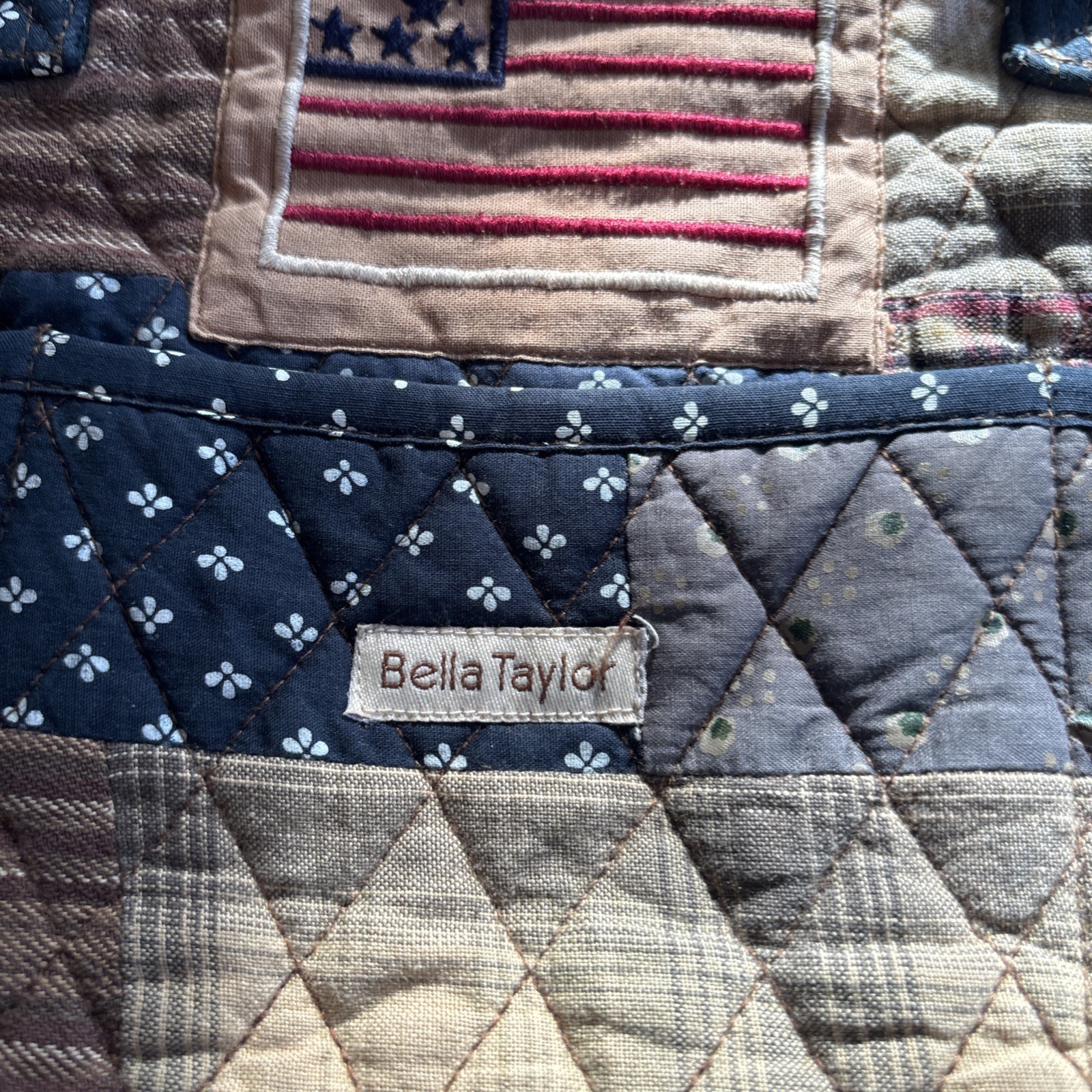 Bella Taylor Quilted Patchwork Shoulder Handbag A… - image 2