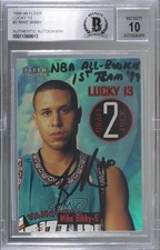 BAS 1998-99 Fleer Tradition Lucky 13 Mike Bibby #2LT BGS Authentic Auto ow6