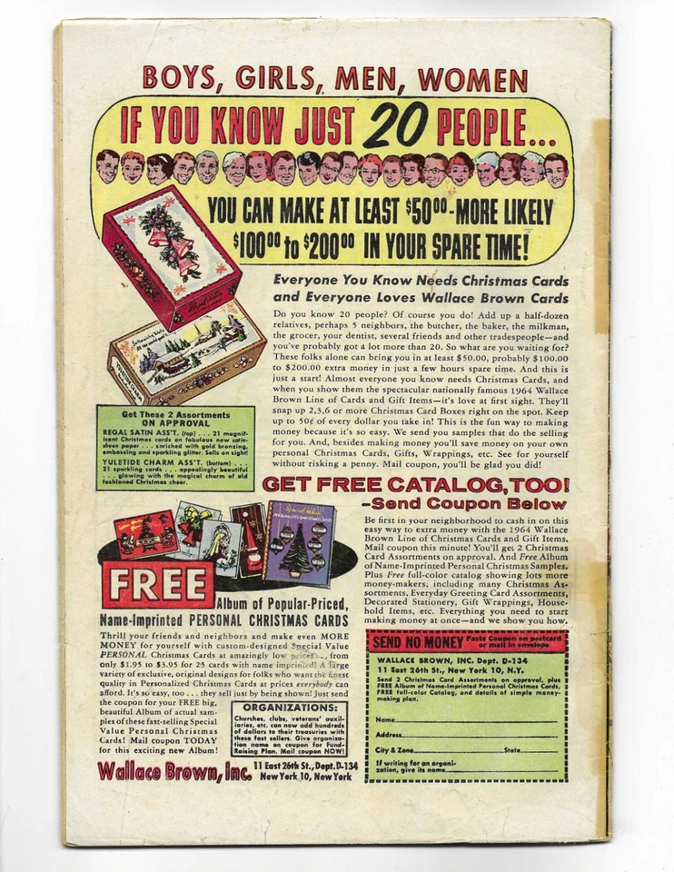 Avengers 8 1964 Marvel Comics G/VG 3.0 1st App Of Kang Thor Iron Man Giant-Man - Image 2 of 2