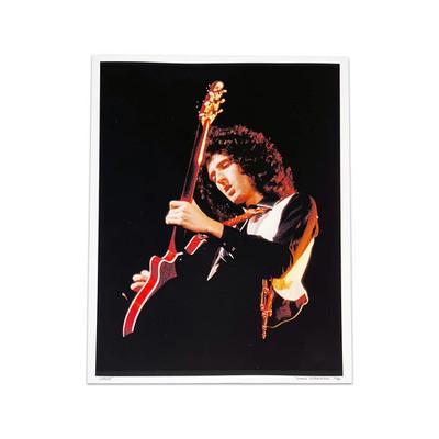 Queen Brian May New York City 1978 Diane Bidermann SIGNED Poster MSG Ltd x/50