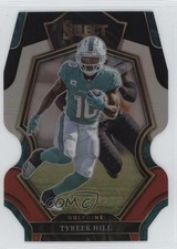 2022 Panini Select Premier Level Black & Red Prizm Die-Cut Tyreek Hill #162 1rn2