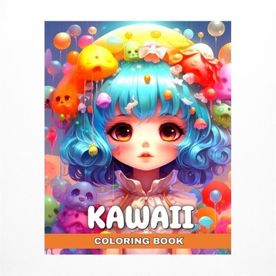 Kawaii Coloring Book: Anime Coloring Pages for Adults and Kids with Cute Kawa...