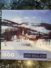 VTG Springbok WINTER IN NEW ENGLAND Jigsaw Puzzle 1500 Pcs COMPLETE!