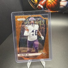 Ivan Pace Jr 2023 Panini Prizm Orange Lazer Prizm #366 (RC) Minnesota Vikings