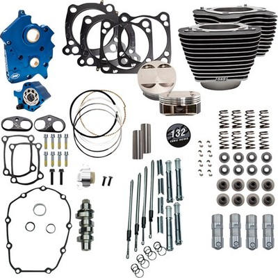 S&S Cycle 132'' Power Pack - 550 Chain Drive - Oil Cooled 310-1231C