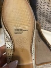 Silver Leather Perforated Slip-On Flats Round Toe Women's Size 7.5 — photo 2