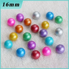 16mm Glass Marbles Beads Opaque Glass Balls Vase Fish Tank Decor Kids Toy Game