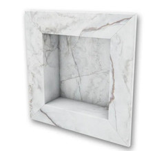 FlexStone 17 in. x 17 in. Square Recessed Shampoo Caddy in Calypso