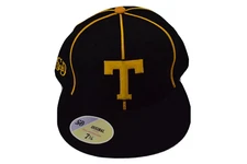 Stall & Dean Mens "T" Black & Yellow Hat Cap New Pick Size