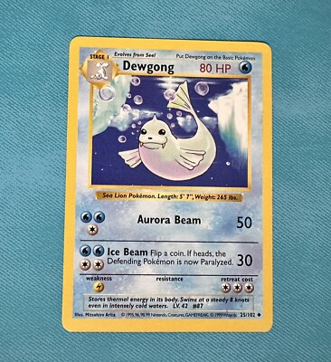 Dewgong (25/102) (Shadowless) [Base Set 1st Edition] main image 0