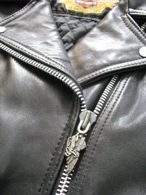 Harley Davidson Motorcycle Leather Jacket H-D Vtg 90s Cycle Champ