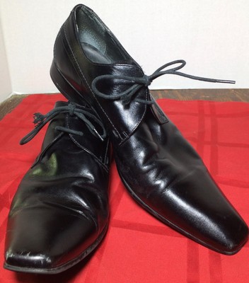 ALDO BLACK LEATHER FORMAL SHOES SIZE 