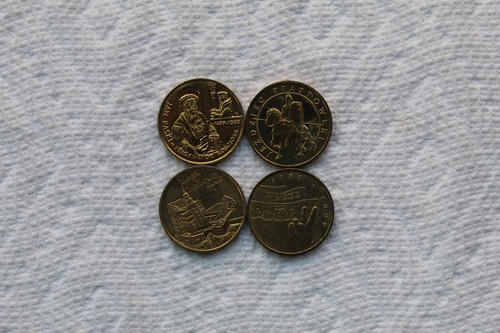 Monete Polonia, 2 Zloty, 4 totali, 1997, 1999, 2005, 2007, buone condizioni - Foto 4 di 8