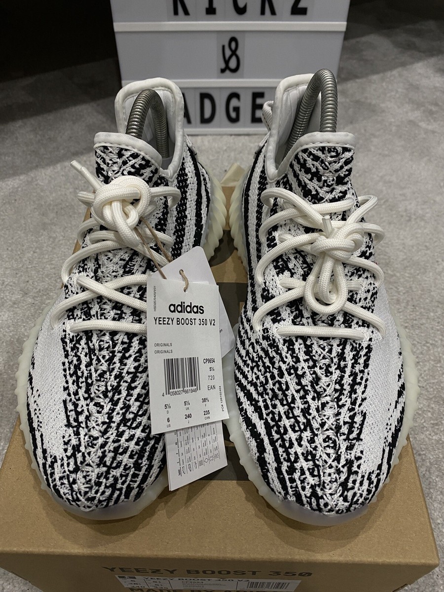 adidas gazelle silver green womens Adidas Yeezy 350 Boost Zebra Sneakers – Boutique LUC.S main image 1