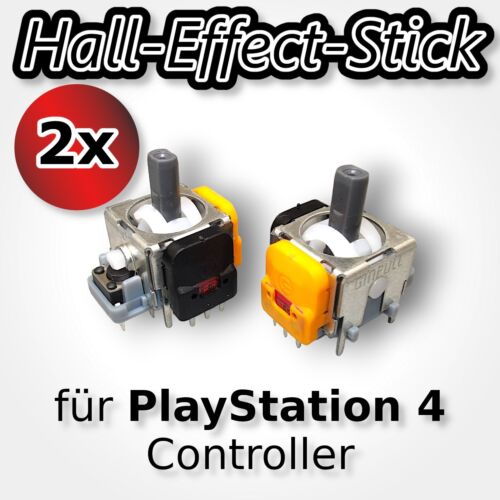 2 x manette PS4 Hall Effect Stick V3 effet magnétique Drift Fix pour PlayStation 4 - Photo 1/5
