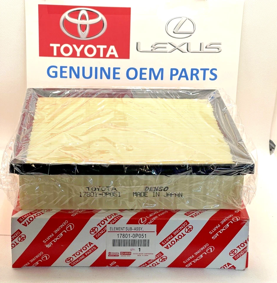 2011-2020 Toyota Sienna AIR+CABINE+FILTRO DE ÓLEO+OilPlug conjunto de juntas PEÇAS ORIGINAIS DO FABRICANTE - Imagem 4 de 4