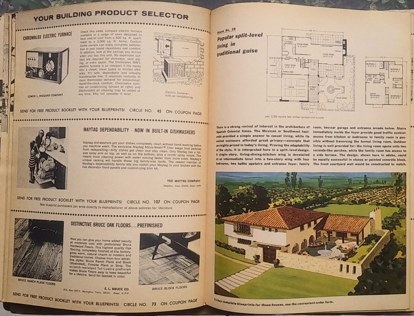 Distinguished Home Plans & Products 1970 House Plans Building Mid Century Modern