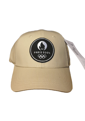 OFFICIAL LICENSE Sports Hat Paris 2024 Olympics New Beige  display picture 3
