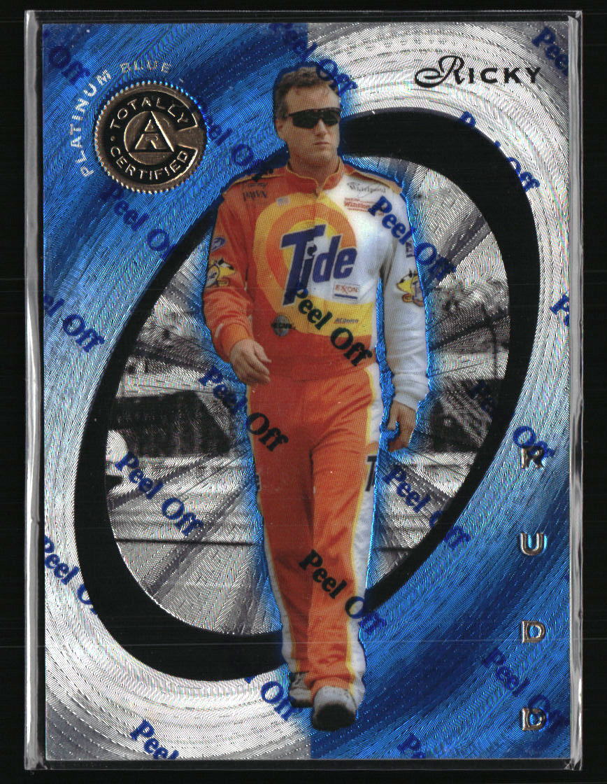 Ricky Rudd 1997 Pinnacle Totally Certified Platinum Blue #10 /1999 Racing Card