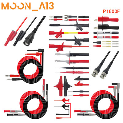 Peakelect Automotive Multimeter Test Leads Kit Alligator Clip Piercing Probe