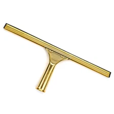 Ettore Solid Brass Squeegee w/ Handle for Window Cleaning & Washing - ANY SIZE!