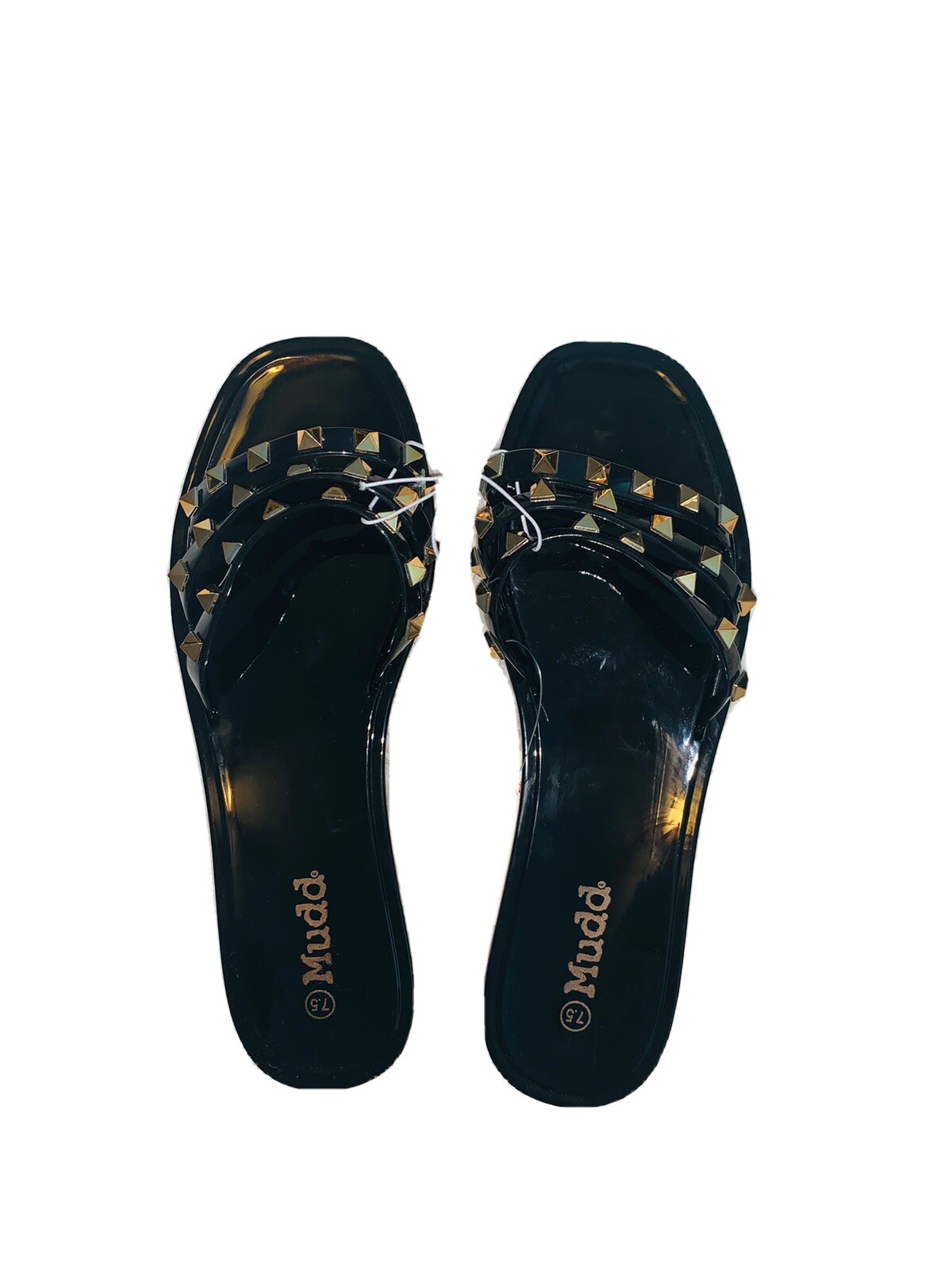 studded jelly sandals