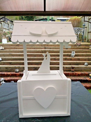 Hochzeit Wunschbrunnen Briefkasten zu verkaufen mit Brautpaar Silhouette