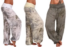 Hose Ali Baba Harem Aladin Sommer Strand Blume Haremshose Pumphose Pluder Urlaub