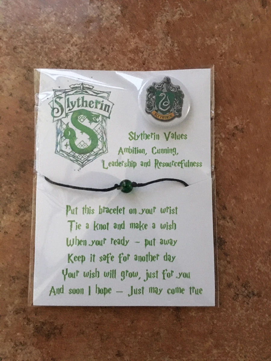 Harry Potter Slytherin House Crest Cord Bracelet