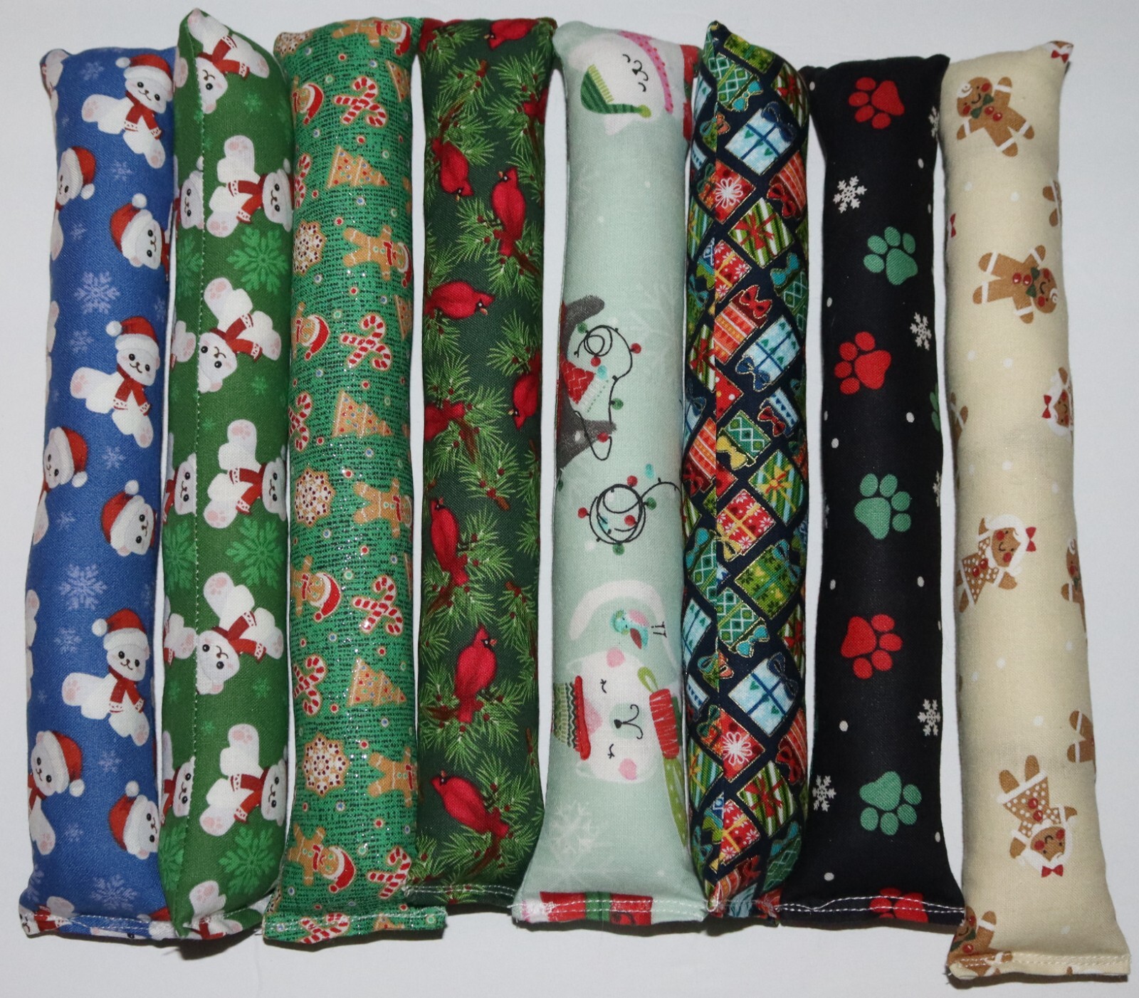 Handmade Catnip SV Cat Toy Kicker Stick Christmas Bears Presents Ginger Bread