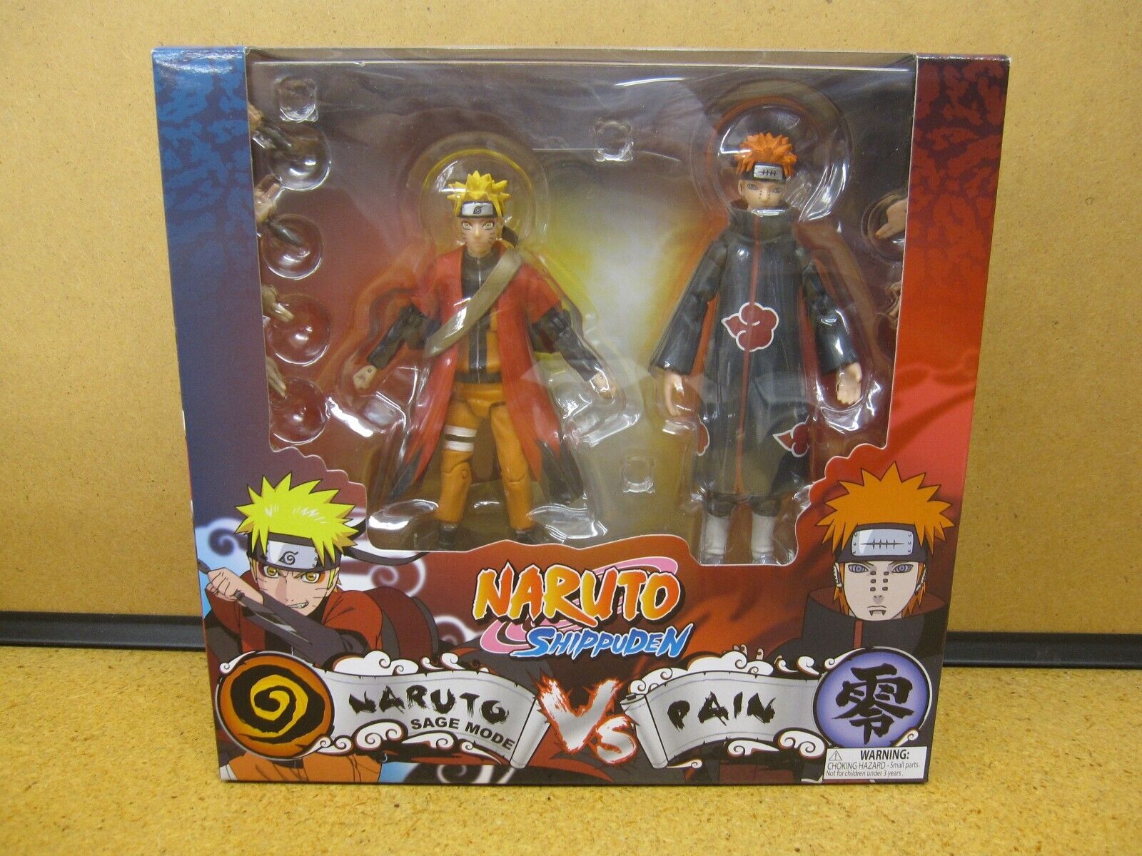 Figurine Naruto - 2 Pack Sage Mode Naruto Vs Pain 10cm - Toynami