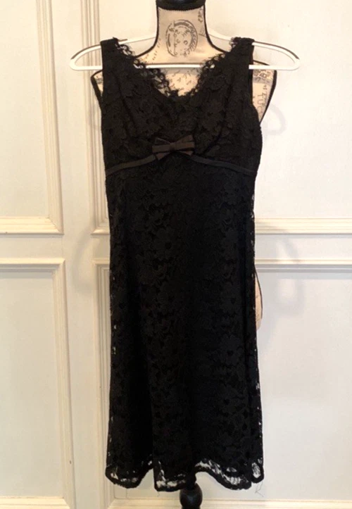 Vestido de encaje negro Jonathan Logan vintage años 50-60 - Hecho en Unión ILGWU - Talla 7 Foto 3 de 4