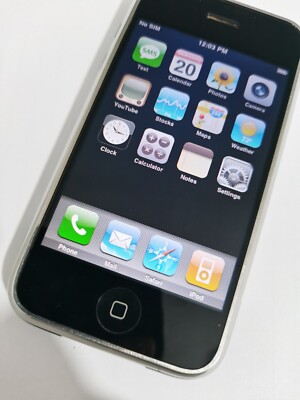 iOS 1.0 Apple iPhone 1st Generation - 8GB - Black (Unlocked) A1203