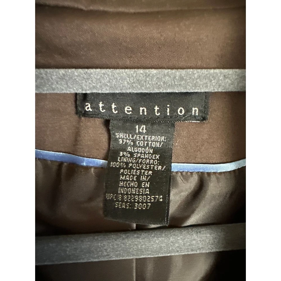 Attention Blazer Jacket Women's 14 - Image 2 of 4