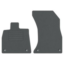 Velours Fußmatten für Audi Q5 Sportback ab Bj. 2021 Automatten VORNE GRAU PREM