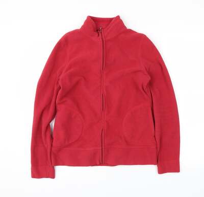 George Damen rote Jacke Coatigan Größe 12 Reißverschluss
