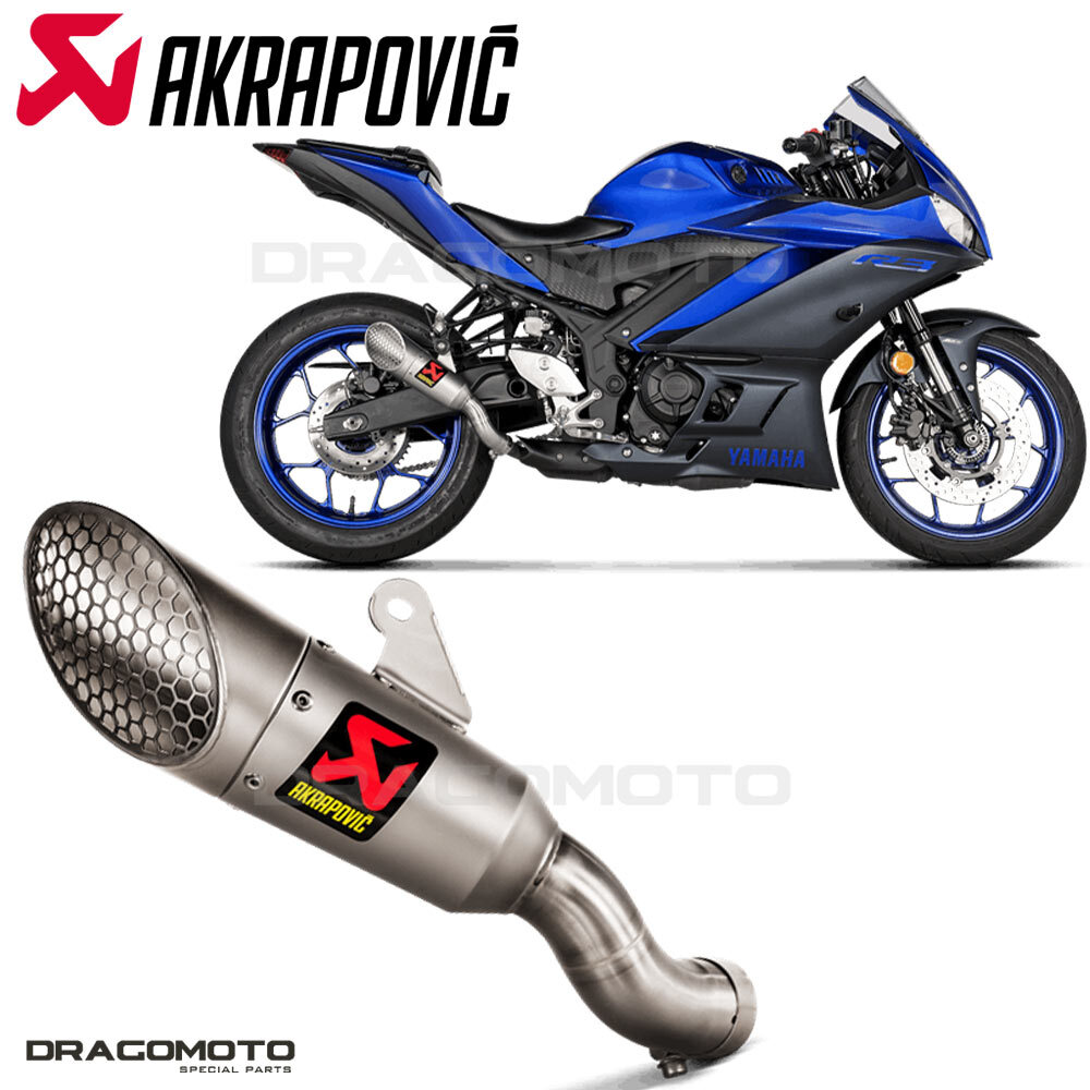 Pot Akrapovic Titane S-Y3SO6-IVOSS silencieux moto Yamaha YZF-R3 2022 2023