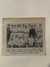 Des Moines Boosters Lefty O'Doul Danny Moeller Coffey 1917 Baseball Team Picture