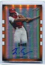 2018 Leaf All-American Metal Orange Pre-Production Proof Jerrion Ealy Auto 1/1