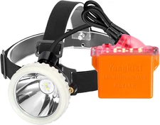 Superbright Headlight Rechargeable Hunting Light Miner Lamp for Hard Hat 1+2 LED