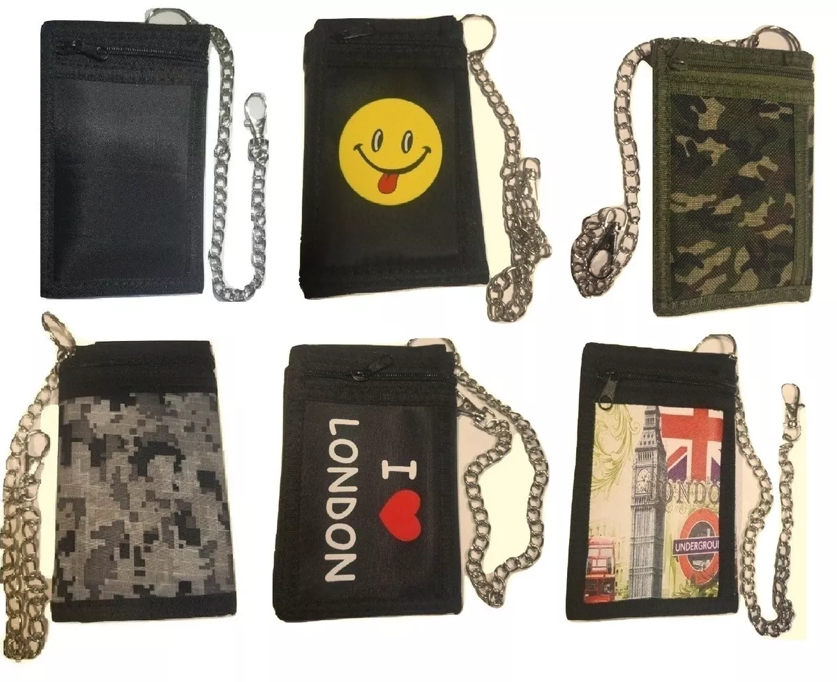 Velcro wallet with chain sale
