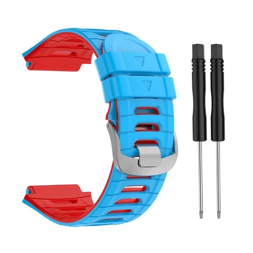 Cinturino Cintura per Garmin-Forerunner 920XT Braccialetto Silicone Durevole - Foto 2 di 23
