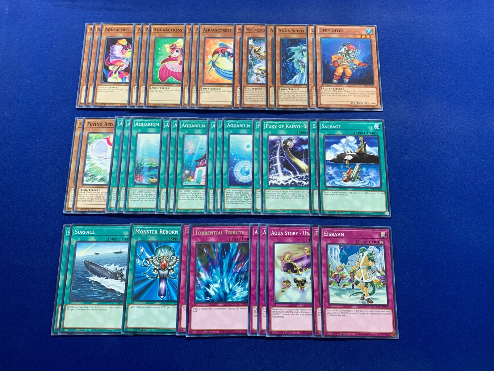 Aquaactress 21 Deck - Yu-Gi-Oh! TCG Arowana Guppy Aquarium Tetra Lighting  DLCS Allie Cards Yugioh Deck