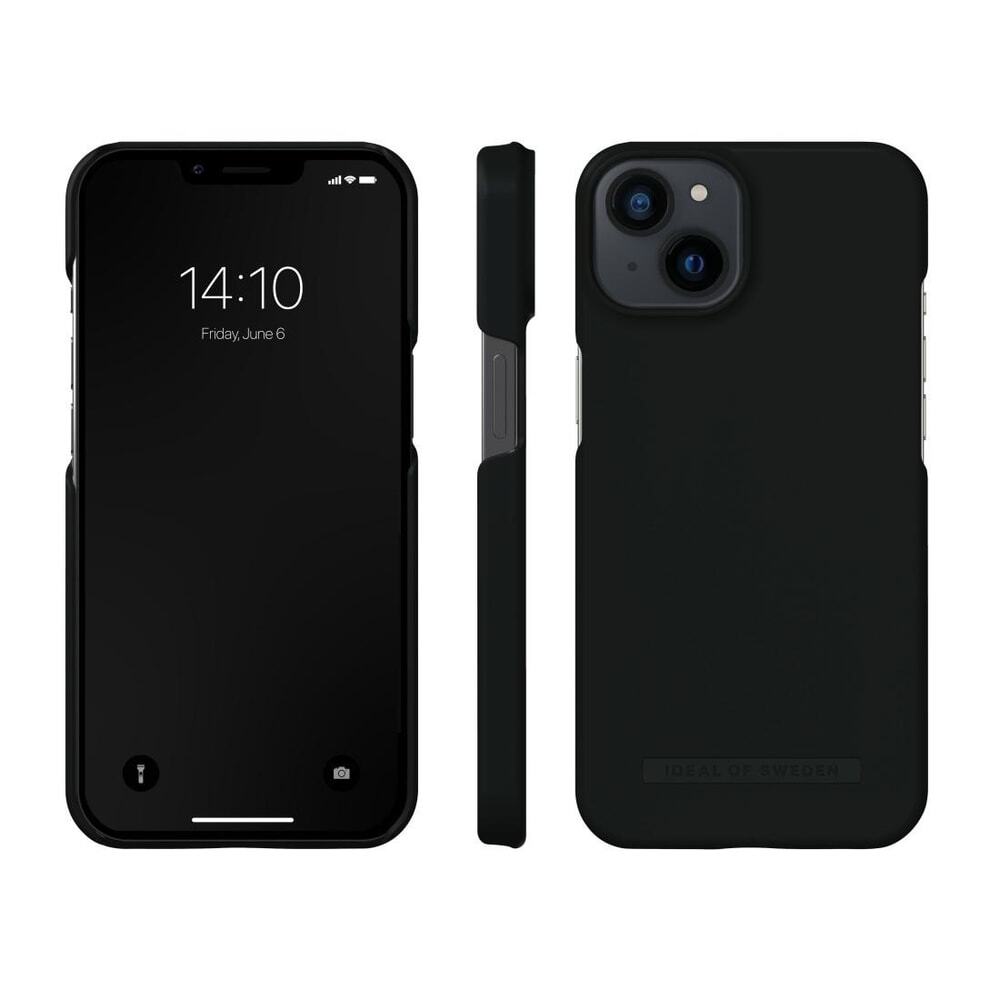 Бесшовный чехол HAMA Cover для Apple iPhone 14/13, угольно-черный #1907162