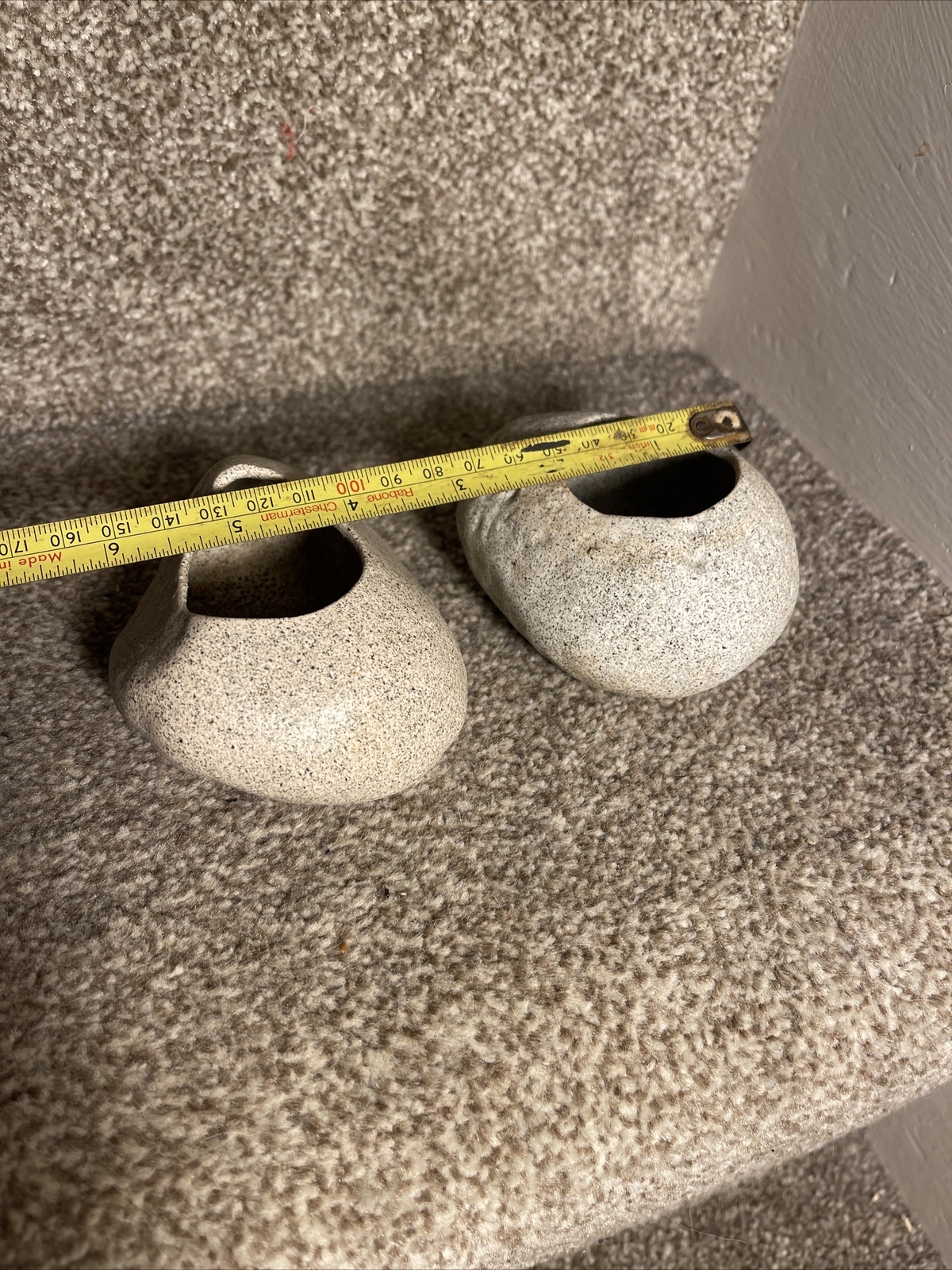 Pair Of Pottery Stone Planters eBay