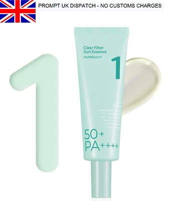 ✅✅ Numbuzin No.1 Clear Filter Sun Essence SPF50+ PA++++ UK SELLER ✅✅