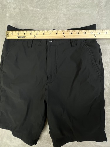Eddie Bauer Mens 30 Travex Shorts Black Fleece Lined 10” inseam - Picture 7 of 13