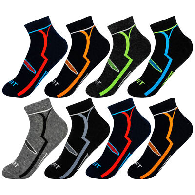 12-60 Paar Sneaker Socken Herren Damen Baumwolle Sport Kurzsocken Füßlinge Kurz