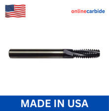1-8 UN Solid Carbide Thread Mill - TiAlN Coated - Full Form USA Made